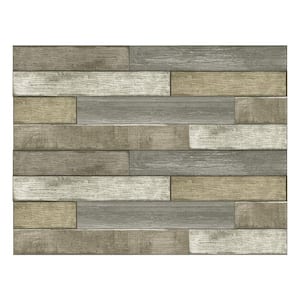 Brown Wood Planks Wall Decal