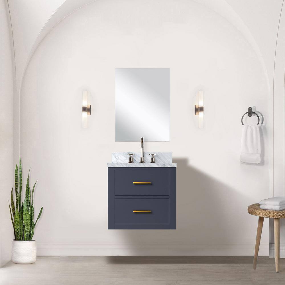 Sherman 20 in W x 18 in D Blue Single Bath Vanity with Acrylic Top, and Faucet Set price history on PriceWatchPro