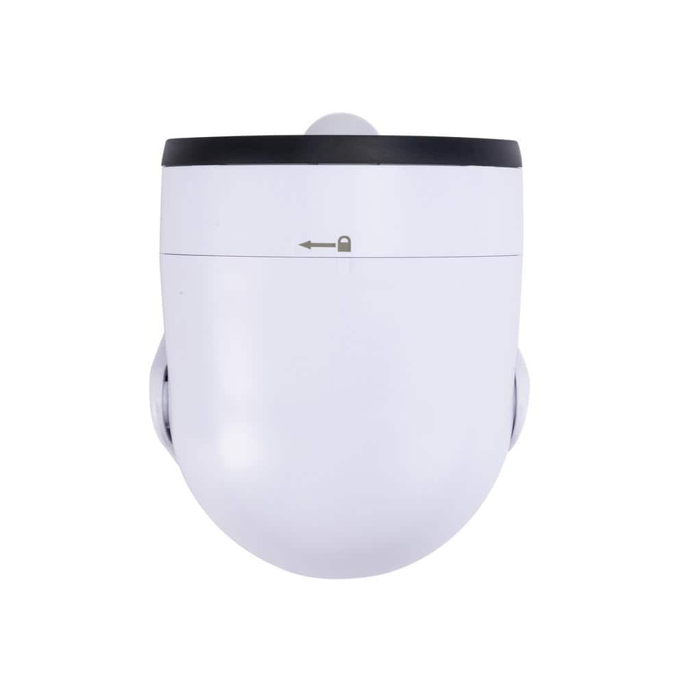 White Matte LED Battery-Powered Security Floodlight