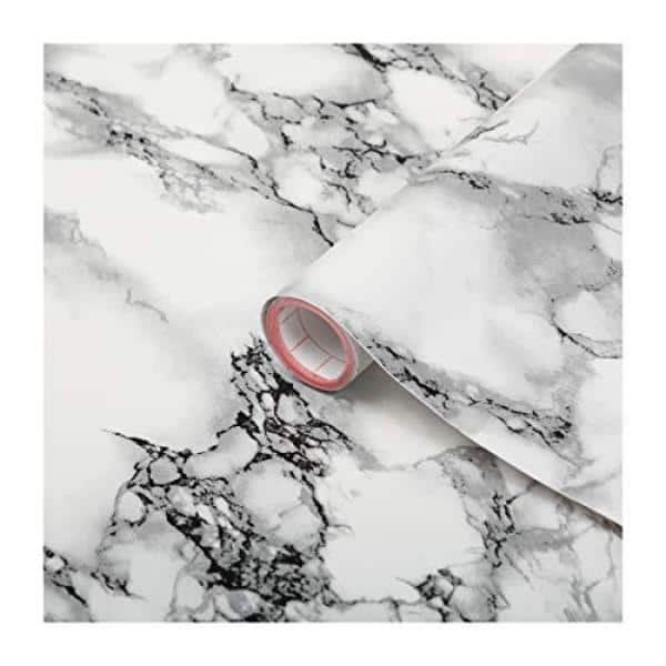 Reviews for d-c-fix 26 in. x 78 in. Marble White Self Adhesive