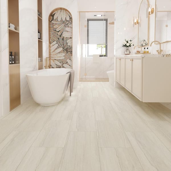 Old Orchard 22 MIL x 12 in. W x 24 in. L Click Lock Waterproof Luxury Vinyl Tile Flooring (20.03 sq. ft./Case)