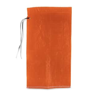 14 in. x 26 in. Orange Woven Sand Bags with Tie String (100-Pack)