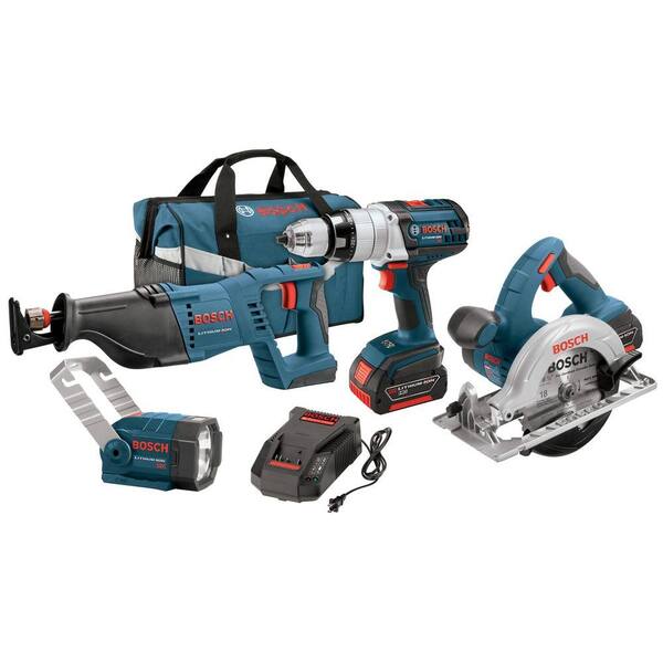 Bosch 18-Volt Lithium-Ion Combo Kit (4-Tool)