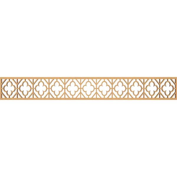 Ekena Millwork Hazelton Fretwork 0.375 in. D x 46.5 in. W x 6 in. L MDF Wood Panel Moulding
