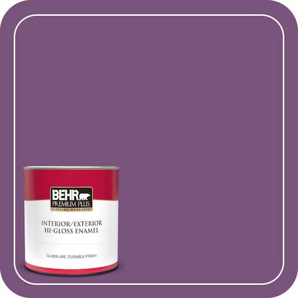 BEHR PREMIUM PLUS 1 qt. #MQ4-62 Birthstone Hi-Gloss Enamel Interior/Exterior Paint & Primer