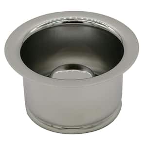 Extra-Deep Disposal Flange and Stopper in Polished Nickel