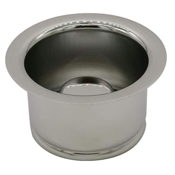 Westbrass Extra-Deep Disposal Flange and Stopper in Polished Nickel
