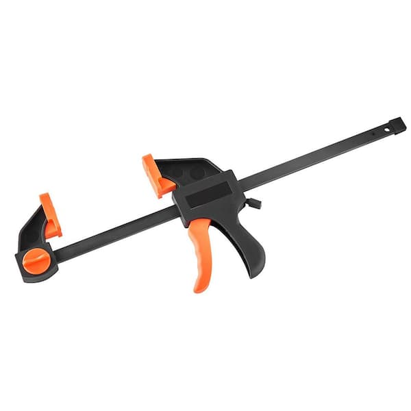 Bar Clamps for Woodworking, 12 in. and 6 in. One-Handed Clamp/Spreader, Quick-Grip F-Clamp Set, (4-Piece), 2025 Update