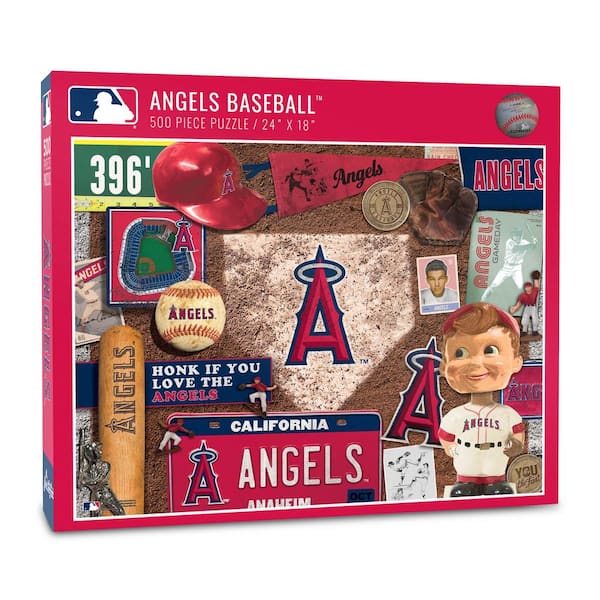 YouTheFan MLB Los Angeles Angels Retro Series Puzzle (500-Pieces