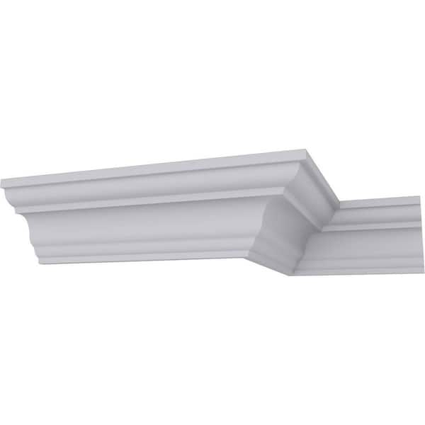3 in. x 3 in. x 94-1/2 in. Polyurethane Palmetto Smooth Crown Moulding