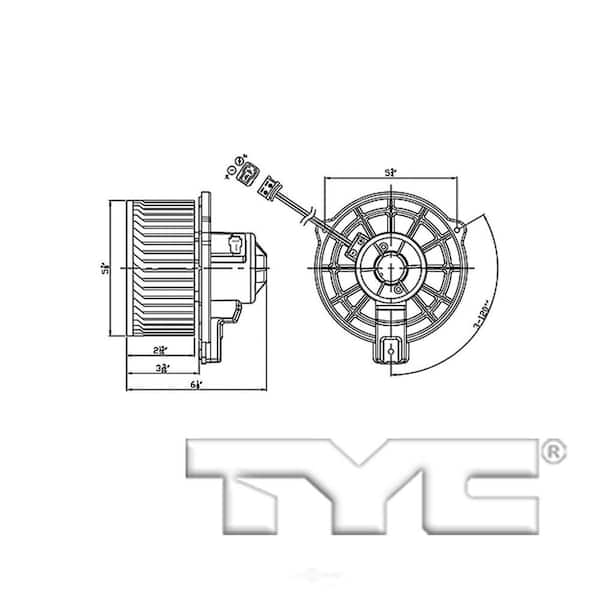 TYC HVAC Blower Motor