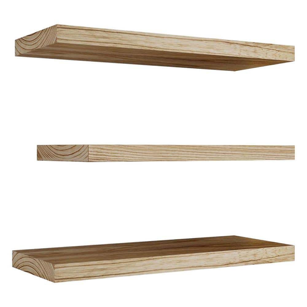 Set of 3 17 in. W x 6.70 in. D Carbonized Black Paulownia Wood