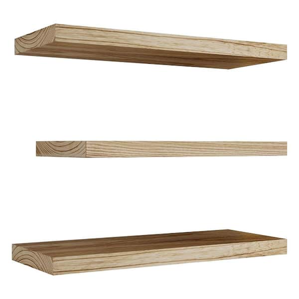 Set of 3 17 in. W x 6.70 in. D Carbonized Black Paulownia Wood