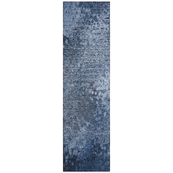 Chantille ACN565 Blue 2 ft. 3 in. x 7 ft. 6 in. Machine Washable Indoor/Outdoor Geometric Runner Rug