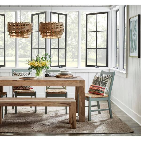 Throw pillows on dining room online chairs