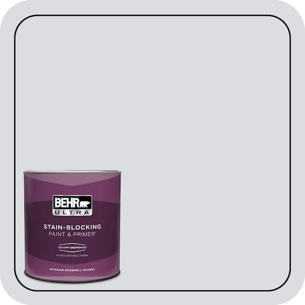 BEHR ULTRA 1 qt. #N540-1 Script White Extra Durable Eggshell Enamel Interior Paint & Primer