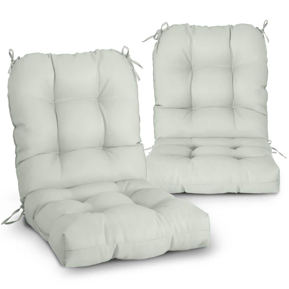 42 in. L x 21 in. W x 4 in. H Outdoor/Indoor Seat/Back Chair Cushion, Set of 2, Sage Green price history on PriceWatchPro