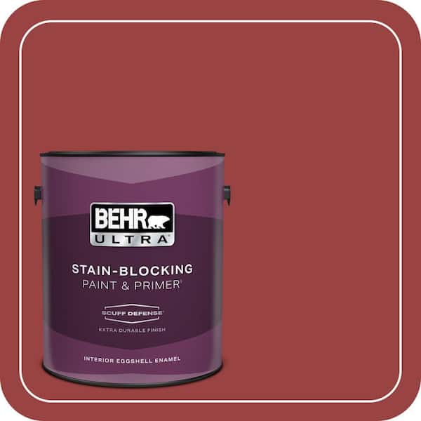 BEHR ULTRA 1 gal. #MQ1-10 Red My Mind Extra Durable Eggshell Enamel Interior Paint & Primer