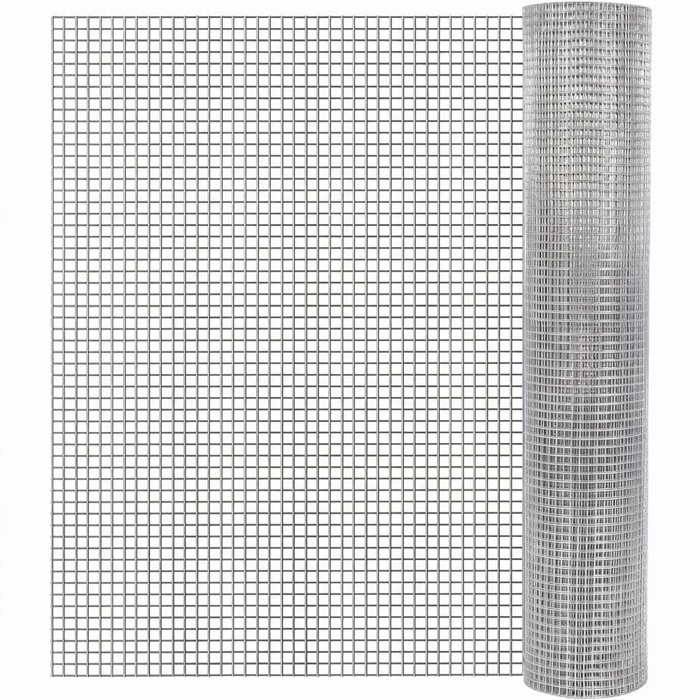 600 in. x 60 in. H Silver Metal Garden Wire Fence 1/4 in. Mesh 19 Gauge Hot-Dip Galvanized Hardware Cloth price history on PriceWatchPro