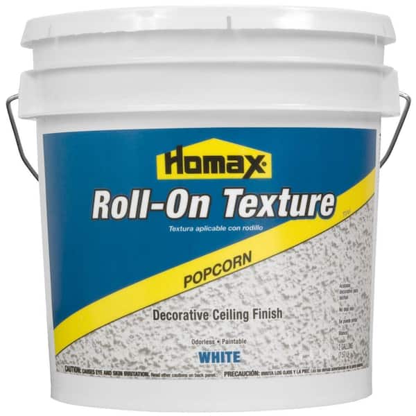 Homax 2 gal. White Popcorn Roll-On Texture Decorative Ceiling Finish