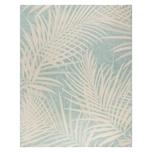 Paseo Paume Oasis 5 ft. x 7 ft. Floral Indoor/Outdoor Area Rug