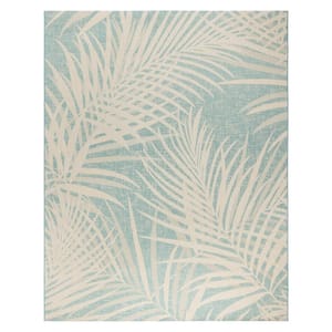 Paseo Paume Oasis 8 ft. x 10 ft. Floral Indoor/Outdoor Area Rug