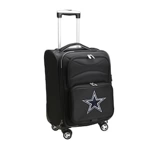 NFL Dallas Cowboys 21 in. Black Carry-On Spinner Softside Suitcase