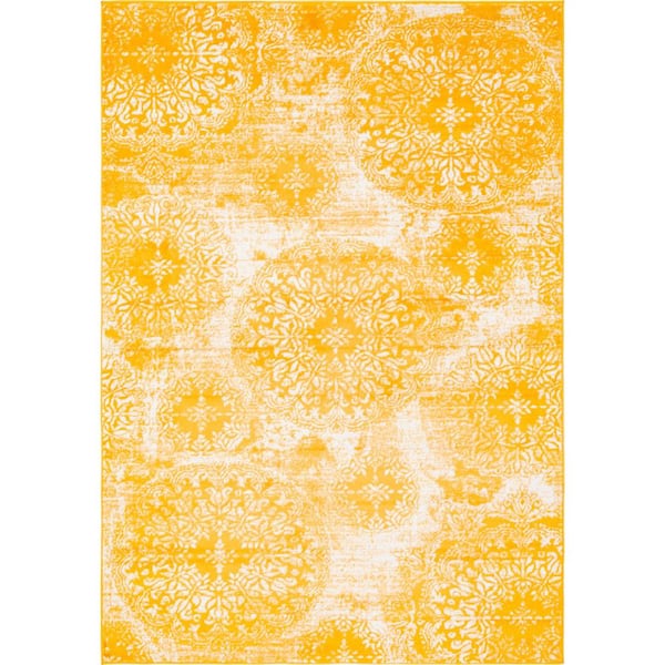 Unique Loom Sofia Grand Yellow 6' 0 x 9' 0 Area Rug