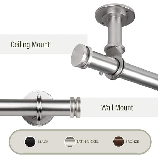 Ceiling Mount - Curtain Rods - Window Treatments - The Home Depot