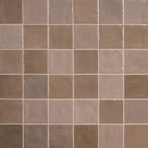 Kingston Taupe 3.93 in. x 3.93 in. Glazed Ceramic Wall Tile (5.38 sq. ft./Case)