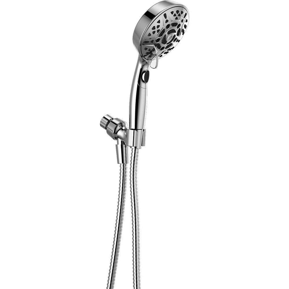 Delta 7-Spray 5 in. Single Wall Mount Handheld H2Okinetic Shower Head ...