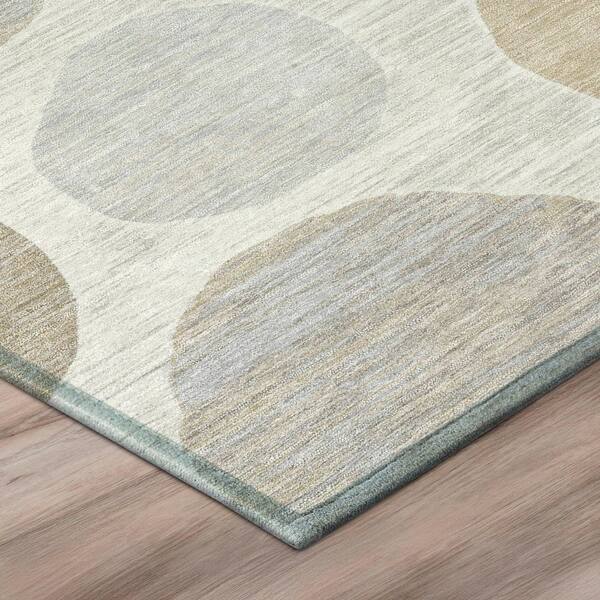 Chantille Machine Washable Indoor/Outdoor Abstract ACN3056 Ivory 2 ft. x 7 ft. Runner Rug