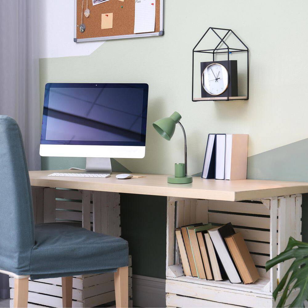 16.22 Adjustable Metal Desk Lamp with Organizer, Sage Green Finish for Desk or Dorm price history on PriceWatchPro