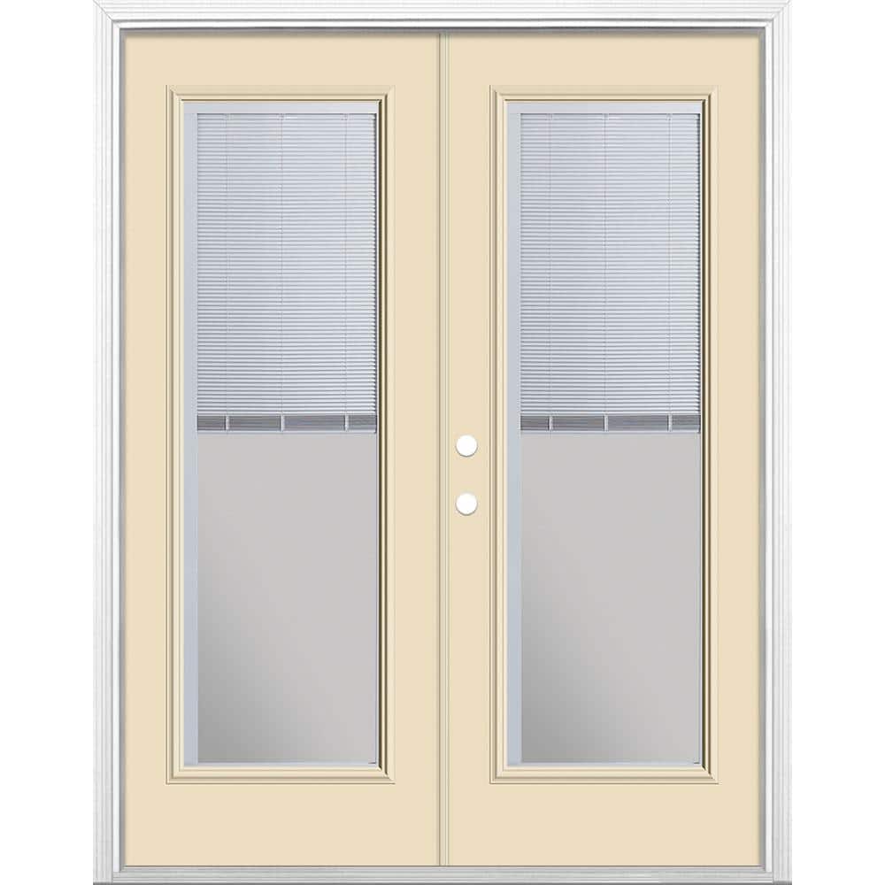 Masonite 60 in. x 80 in. Golden Haystack Steel Prehung Right-Hand ...