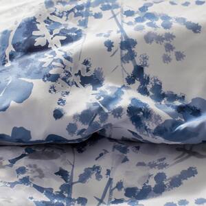 Legends Hotel Blue & White Bouquet Wrinkle-Free Sateen Blue Multi Cotton Duvet Cover