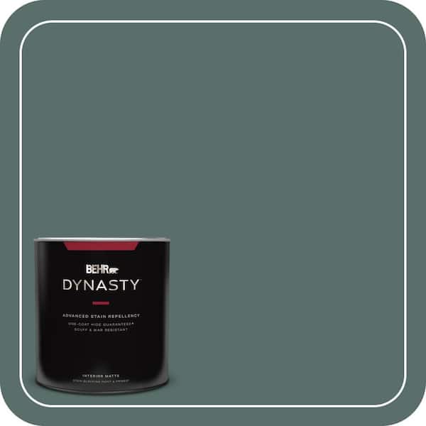 BEHR DYNASTY 1 qt. #490F-6 Agave Frond Matte Interior Stain-Blocking Paint and Primer