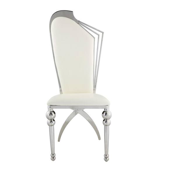 Unbranded Beige Faux Leather Side Chair (Set of 2)