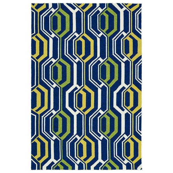 Kaleen Escape Navy 4 ft. x 6 ft. Indoor/Outdoor Area Rug