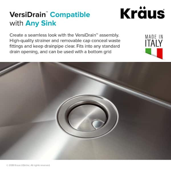 KRAUS VersiDrain Assembly with FlipCap ST-4 - The Home Depot