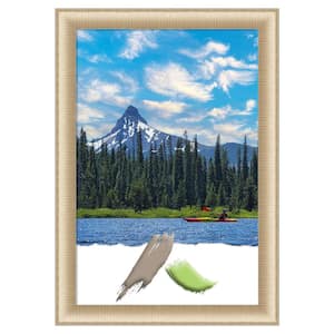 Elegant Brushed Honey Picture Frame Opening Size 24 in. x 36 in.