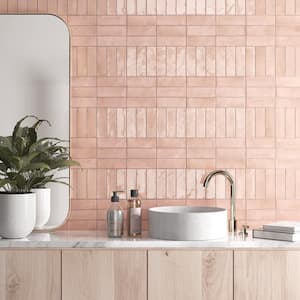 Coco Matte Orchard Pink 2 in. x 5-7/8 in. Porcelain Floor and Wall Tile (5.94 sq. ft./Case)