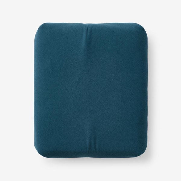 The Company Store Legends Hotel Dark Teal Velvet Flannel Queen Fitted Sheet