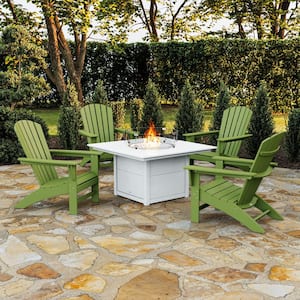 POLYWOOD Grant Park Sand 5-Piece Plastic Patio Adirondack