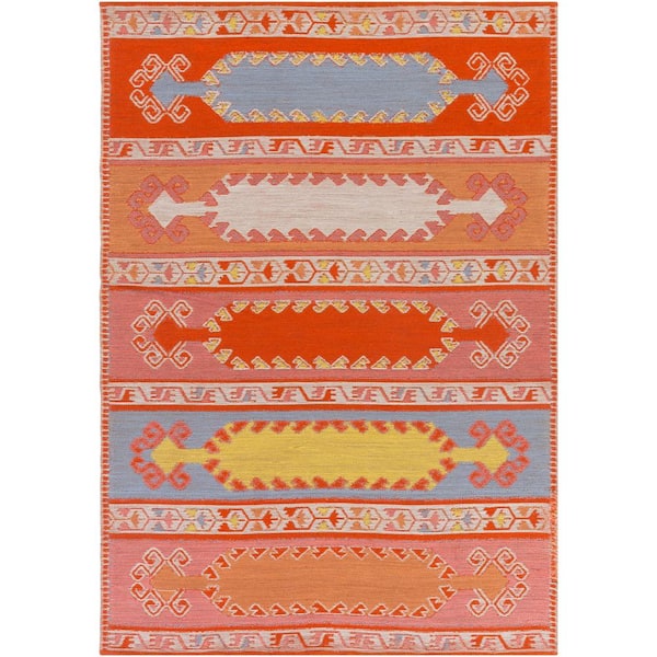 Artistic Weavers Sajal Muse Poppy Red 5 ft. x 8 ft. Indoor/Outdoor Patio Area Rug