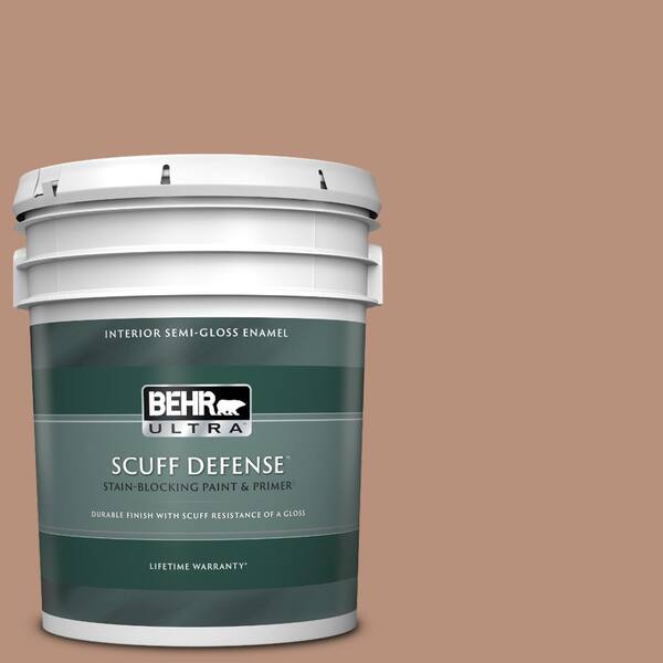 BEHR ULTRA 5 gal. #BIC-16 Brandied Pears Extra Durable Semi-Gloss Enamel Interior Paint & Primer