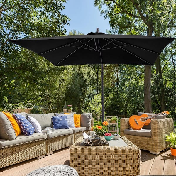 8 ft. - Black - Patio Umbrellas - The Home Depot