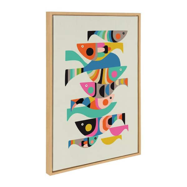 Sylvie "Under the Sea" by Rachel Lee of My Dream Wall Natural Framed Art Print 23 in. x 33 in.