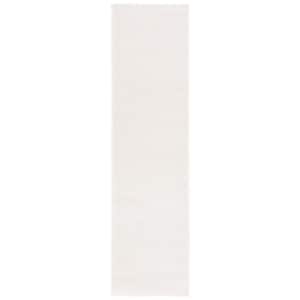 Melody 2 ft. x 6 ft. Ivory Solid Parallel Runner Rug