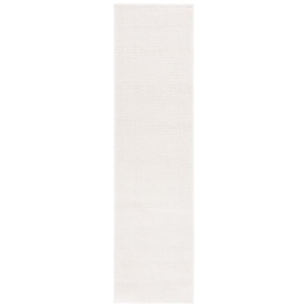 Melody 2 ft. x 6 ft. Ivory Solid Parallel Runner Rug