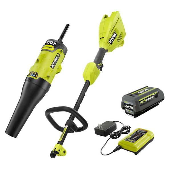 RYOBI 40V Expand-It Cordless Battery Attachment Capable Powerhead